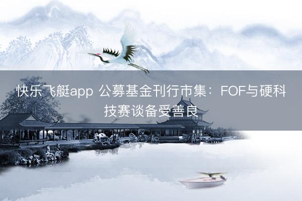 快乐飞艇app 公募基金刊行市集:FOF与硬科技赛谈备受善良